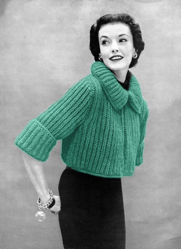 Free Vintage Women's Knitting Patterns from the 1950 Bolero